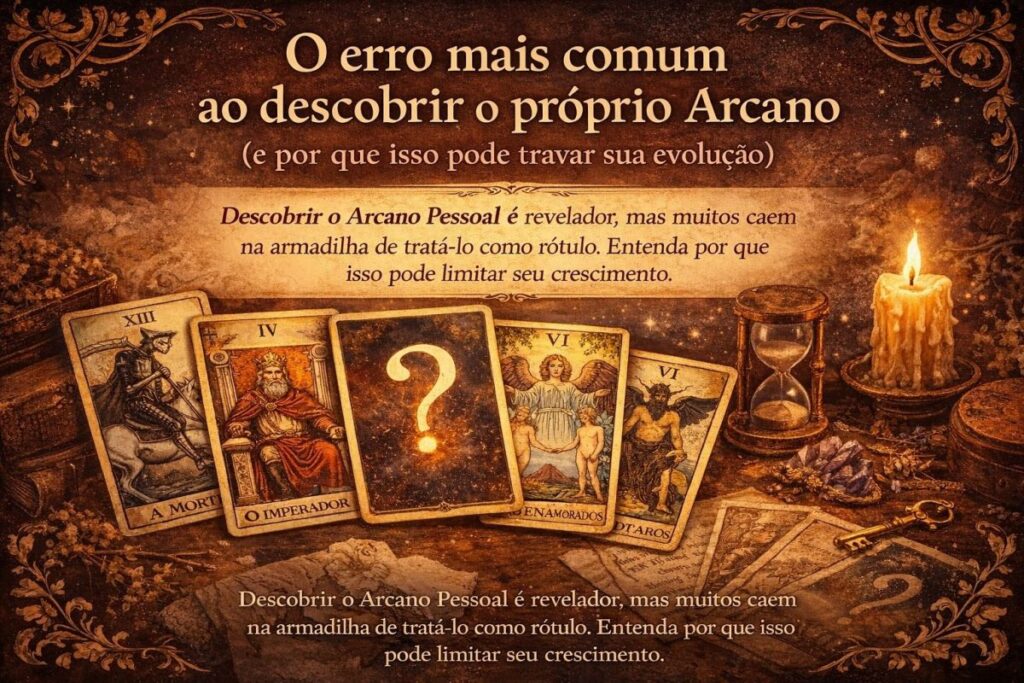 O erro mais comum ao descobrir o próprio Arcano (e por que isso pode travar sua evolução)